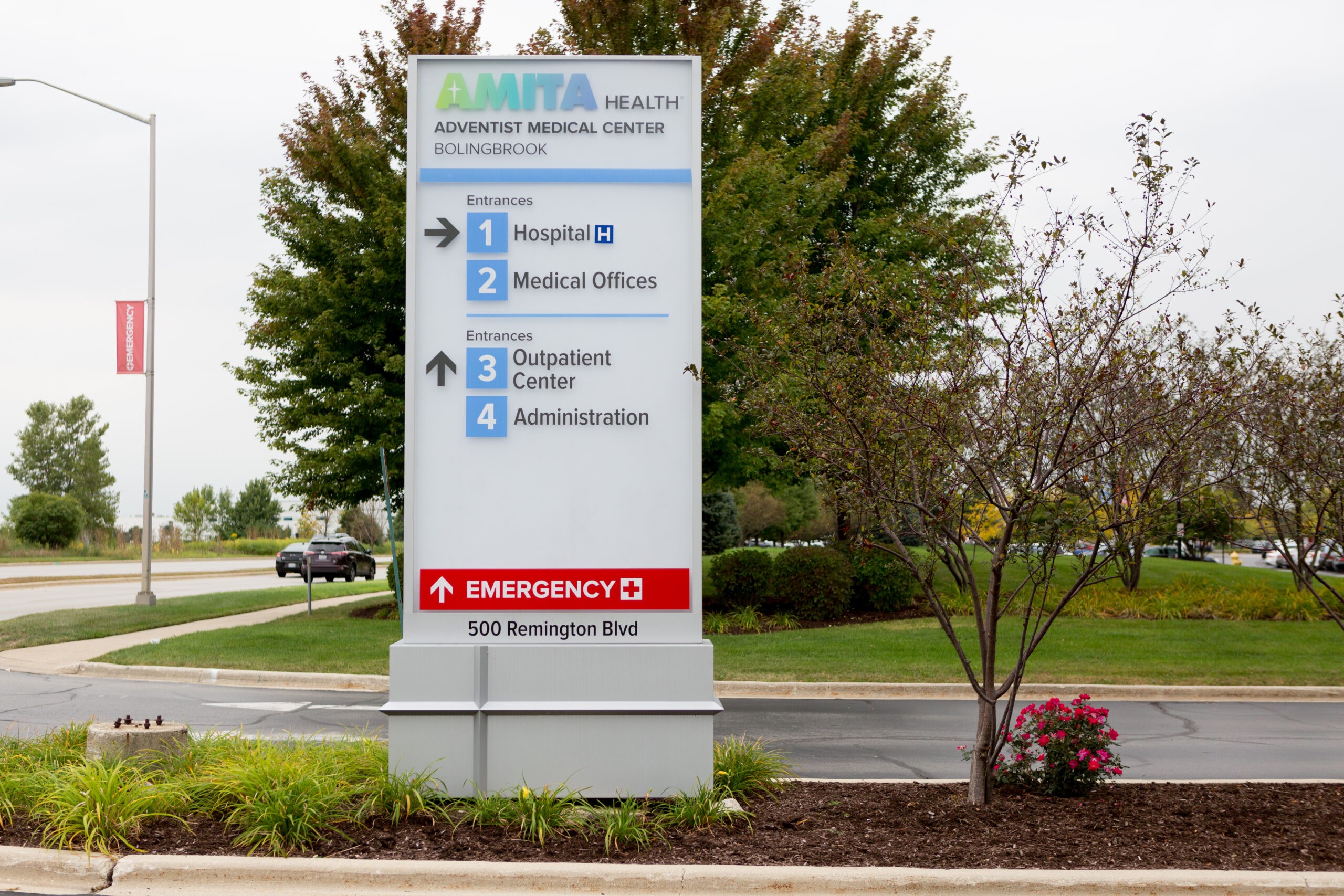 Forcade Healthcare Exterior Branded Wayfinding Signage